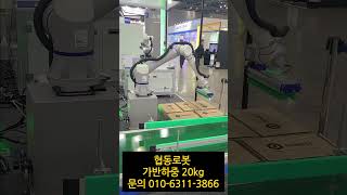 cobot cr20 Palletizing,협동로봇,팔렛타이징,로보월드