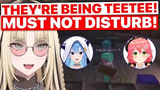 Niko Desperately Avoids Disturbing MiComet TeeTee (Niko, Miko & Suisei / Hololive) [Eng Subs]