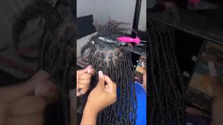 Adding faux locs over locs，the best method.