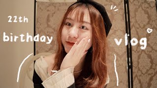 birthday vlog🧸 aesthetic week, western restaurant, bear nails design. ♡