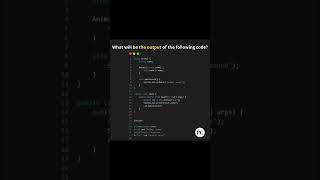 Quiz java class and object ✅ #quiz #quizchallenge #programming #developerlife