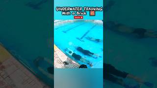 25 Underwater with a Brick - Swimming Tips 🏊🏻 #swimming #swimmingtips #underwater