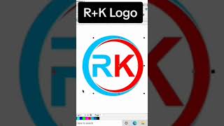 Creative R + K Logo in Coral draw #coreldraw #ctrlwithatoz #gk_yt #viral #youtubeviral #computer