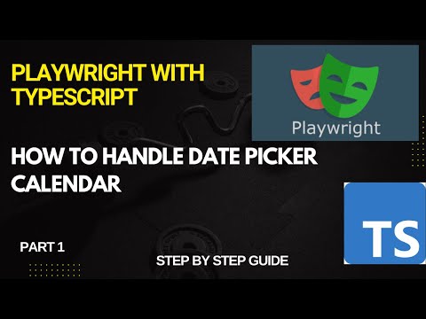 How to Handle Date Picker or Calendar in Playwright | Easy Explanation For beginners | Part 1