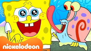 SpongeBob | SpongeBob jako tata ślimaka przez 45 minut 🐌 | Nickelodeon Polska