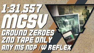 (WR World Record) MGSVGZ Speedrun - CIA 2nd Tape - Any% MS NG+ /w Reflex in 1:31.557 IGT