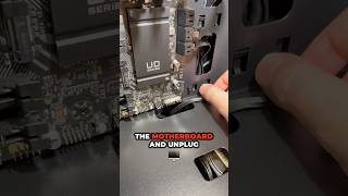 How to turn on your computer with a screwdriver! #custompc #gaming #pcbuild #computerrepair #diy