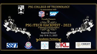 PSG I TECH HACKFEST 2023 #psgtech #hackathon #psgitech #sap
