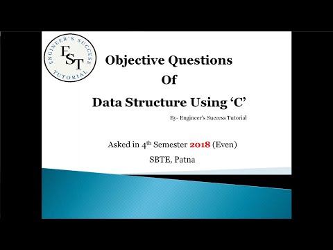 Data Structure Objective solution of 2018