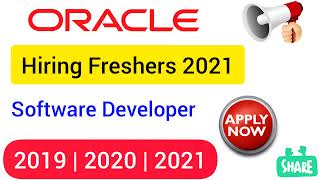 Oracle Jobs For Freshers | Oracle Off Campus Drive | Oracle Recruitment Drive 2021 | Oracle Jobs