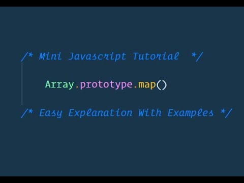 Javascript map() function explained.