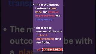 Sprint Retrospective Meeting in short