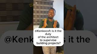 Is it the duty of the architect to supervise building projects?. #architecture #civilengineer