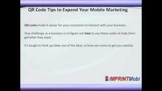 QR Code Tips - QR Code Tips for Your Mobile Marketing Strategy