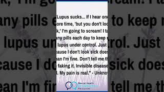 Lupus Sucks 😞😞 #music #lupusawareness #viralvideos
