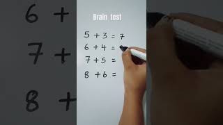 Brain test l comment your answer 😎 l #shorts #shortsfeed #maths #mathshack #mathstricks