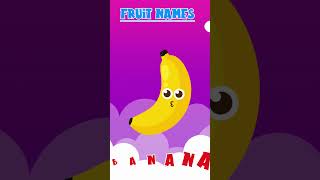 Learn Fruit Names for Kids 🍎🍌 | Fun & Easy Educational Video! #shorts