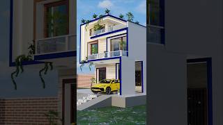 Modern Village House 🏠 Design #hindisong #song #home #house #housedesign #elevation #frontelevation