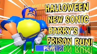 ROBLOX NEW SONIC BARRY'S PRISON RUN! - SPEEDRUN OBBY - Roblox obby gameplay walkthrough [ HD ]