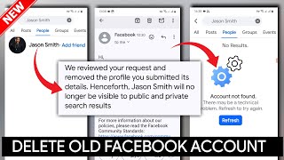 How to Delete an Old Facebook Account You can't Access without Email,  Phone Number & Password 2025