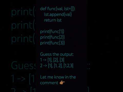 guess the output #coding #pythoncoding #guesstheoutput