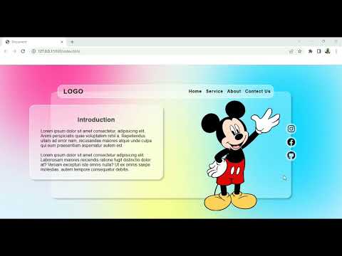 new website page design using animation and hover effect | HTML & CSS