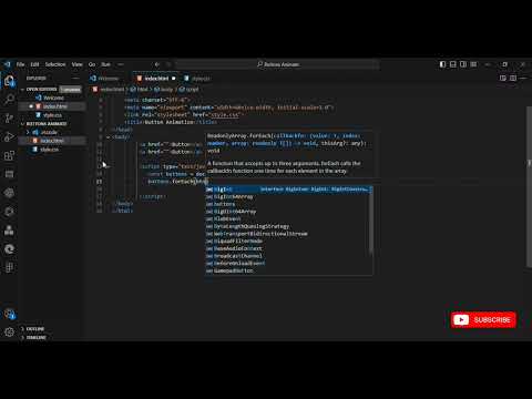 Creative Button Animation Effects |  HTML CSS & JS