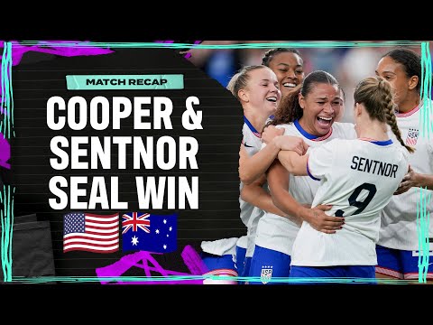 Tactics change in 2nd half, Cooper & Sentnor change game 🤩 😤 | USWNT vs. Australia I Attacking Third