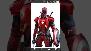 Deadpool + Iron Man + Bucky Barnes + Thor | Fusion Art #fusionart #shorts