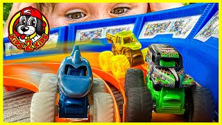 MONSTER JAM MINIS - Are MARVEL Monster Trucks the FASTEST?! RACING COMPILATION