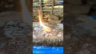 #shorts Calcium Carbide Vs Water Experiment | Fire and Water Simple Science Experiment Malayalam