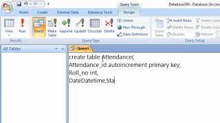 How to create attendance sheet Part one in Microsoft Access@COMPUTEREXCELSOLUTION #msaccess