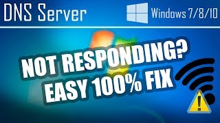 DNS SERVER IS NOT RESPONDING | DNS Probe | Windows 7,8,10 | FIX for 1 min