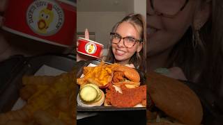 MY DAVE’S HOT CHICKEN ORDER😍❤️‍🔥👀 #daveshotchicken #nashvillehotchicken #mukbang #foodie #crunchy