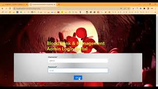 Online Blood Bank Project in PHP