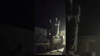 C-RAM NIGHT FIREPOWER ⚡ Gatling Gun Defends the Sky in Darkness! #CRAM #LiveFire #MilitaryTech