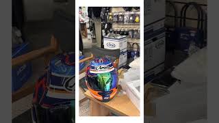 Unveiling the ultimate helmet! #motogear #arai #isleofmantt #ridesafe #ridewithstyle #safetyfirst