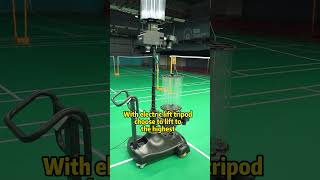 Badminton service machine simulation training🏸😄😕#badminton  #sports