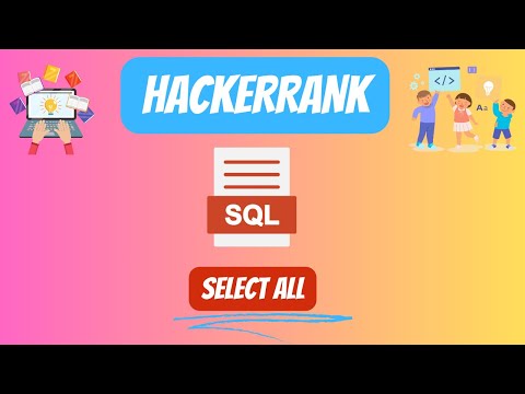 HackerRank SQL Solution || #3 SELECT ALL || #youtubevideo