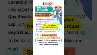 Jobs In Hyderabad 2024 | Part Time Jobs | work From Home jobs | online Jobs at home | Fresher Jobs