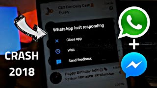 Crash Anyone's WhatsApp/Fb-Messanger 2018 ⚫