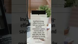 How Investing in Energy-Efficient Homes Saves You Money #shorts #moneysavings
