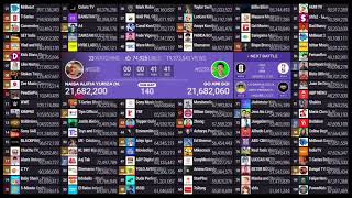 Top 100 Live Sub Count Timelapse (48h) #240