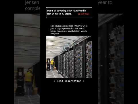 Elon Musk deployed 100k NVIDIA GPU's