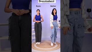Crop Top Glow Up | Basic vs Better Look #short #fashion #dresstodazzl