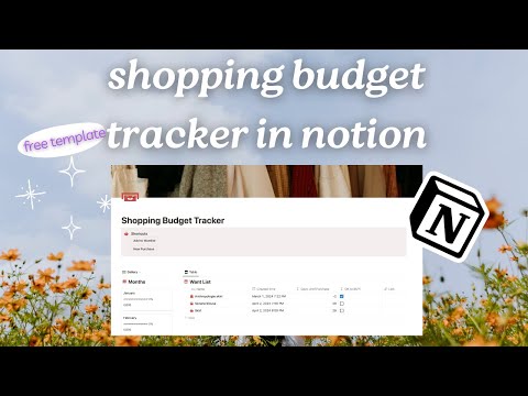 2024 Ultimate Shopping Expenses Tracker Notion Tutorial + FREE Notion Template