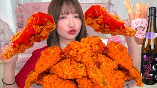 【大食い】ケンタッキーレッドホットチキン【ASMR】