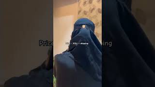 *BEDOON ESSM GOLDEN AND SILVER CLIP BUCKLE WITH IMPORTED FIRDOUS FABRIC #niqab