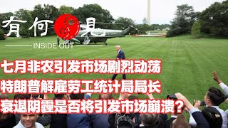 ~第1182期~美国七月非农引发市场剧烈动荡，特朗普解雇劳工统计局局长以儆效尤，美国经济衰退阴霾是否将引发市场崩溃？20250803