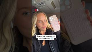 Travel hack everyone should know ✈️ #travelhack #airplanehack #iphonehack
